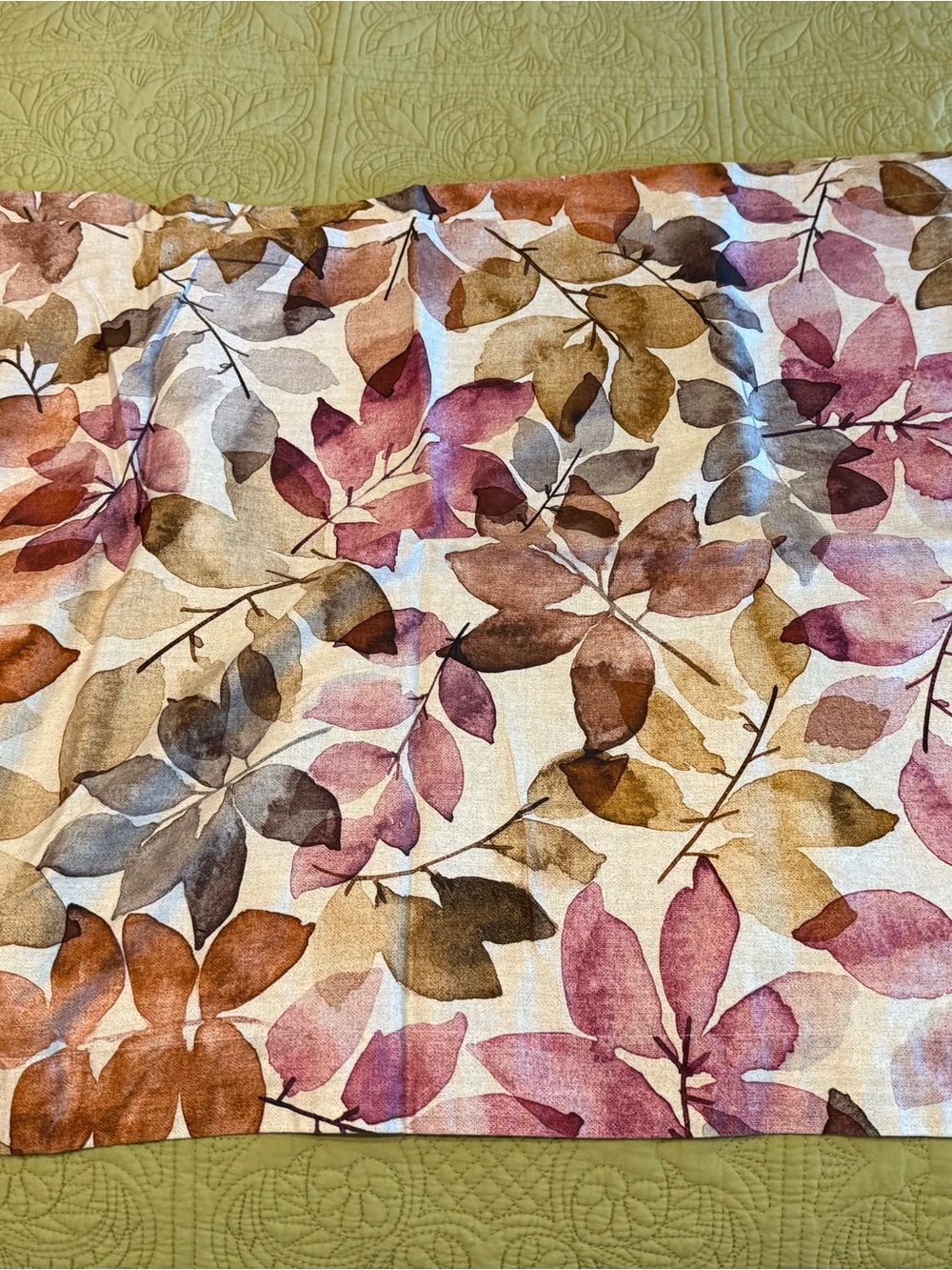 The Company Store pair of Leaf Standard pillow shams